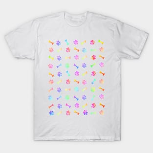 DOG Treats And Puppy Paw Print T-Shirt